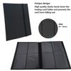 160 Pockets Trading Card Sleeves, Side Loading Pocket Binder, Album Pages Card Collector Coin Holders Wallets Sleeves Set (Black 160) view 2
