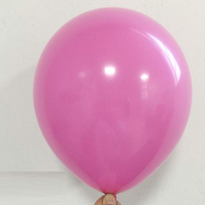 100pcs/lot 10inch 2.2g Latex Balloon Inflatable Air Balls Children's Birthday Party Balloons Wedding Decoration Float Balls (Rose Red)