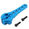 Hobbypark Metal Aluminum Long 25T Servo Horn Single Sided Steering Arm M3 Threads for RC Car Truck Off Road Buggy Accessories (Blue) view 2