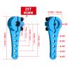 Hobbypark Metal Aluminum Long 25T Servo Horn Single Sided Steering Arm M3 Threads for RC Car Truck Off Road Buggy Accessories (Blue) view 4