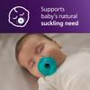 Philips Avent Soothie Orthodontic Baby Pacifiers, 100% Silicone Pacifiers, One Piece, BPA-Free, for Babies 0-3 Months, Green, 4 Pack, Model SCF190/41 view 2