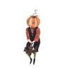 Gathered Traditions Nevin Pumpkin Head 13" Doll Joe Spencer Halloween view 1