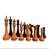 1855 Jaques Anderssen Series 4.4" Boxwood & Ebony- The Chess Empire Luxury Staunton Wood Chess Pieces only Set view 1