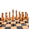 1855 Jaques Anderssen Series 4.4" Boxwood & Ebony- The Chess Empire Luxury Staunton Wood Chess Pieces only Set view 4