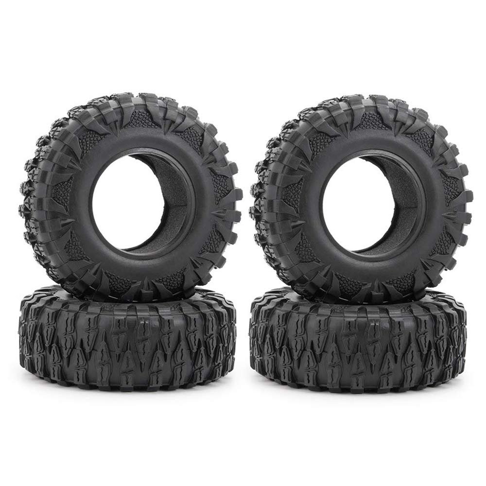 4pcs 2.2'' Crawler Tire OD with Foam 120mm for 1/10 AXIAL SCX10 D90 CC01 90018 RC Crawler Cars