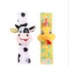 Balibazoo Farm Friends Wrist Rattle Set  Soft Plush Sensory Wristbands for Babies 0-12M | Cow & Chicken Baby Rattles | Velcro Strap Attachment | Developmental Toy for Newborns & Infants view 1