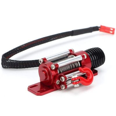 1:10 Scale RC Winch, Alloy Construction with Easy Control Switch Alloy RC Winch Upgrade Part for Off-Road Adventures Rock Crawling Trail Exploration