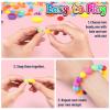 FUNZBO 520+ Snap Pop Beads - Jewelry Making Kit for Kids, Arts and Crafts for Kids Ages 4-8, Toys for 3 4 5 6 Years Old Girls Valentines Day Birthday Gifts Ideas, Bracelet Necklace Ring Set for Girls view 3