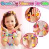 FUNZBO 520+ Snap Pop Beads - Jewelry Making Kit for Kids, Arts and Crafts for Kids Ages 4-8, Toys for 3 4 5 6 Years Old Girls Valentines Day Birthday Gifts Ideas, Bracelet Necklace Ring Set for Girls view 4