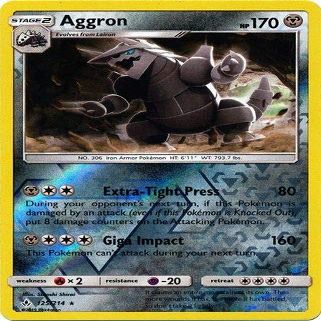 Aggron - 125/214 - Rare - Reverse Holo - Unbroken Bonds