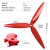 8pcs 3-Blade Props high-Speed Propellers, 7inch 180mm CW CCW for Racing Frame FPV Drone 2206-1500kv Motors,GEMFAN 7040Yellow and Red view 3