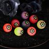 Toyvian 32mm Glow in The Dark Halloween Bouncy Balls Scary Eye Balls Halloween Party Supplies 10 Pieces (Random Color) view 3