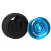 1:10 RC On-Road Racing Car Rubber Tires & 12mm Hex Alloy Aluminum Wheels Rims for 1/10 Scale On Road Cars HSP HPI (Blue) view 4