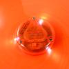 TychoTyke Classic Flying Disc Outdoor Toy 10 Inch Light Up Flyer Picnic - Orange view 3