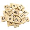 1000PCS scrabble letters for crafts - DIY wood gift decoration - making alphabet coasters and scrabble crossword game wood letter tiles/wooden scrabble tiles A-Z capital letters for crafts, pendants, view 3