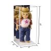 Better Display Cases Clear Acrylic Figure Display Case for Figurine Miniature Doll Bobblehead , Doll Stands with Mirror,Display Box for Figures,DIM:8" L x 8" W x 20" H (A085-MB) view 2