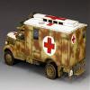 King & Country Toy Soldiers WW2 German Army WH004 Opel Blitz Camouflage Ambulance 1:30 Scale Mixed Media view 3
