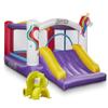 Cloud 9 Inflatable Bounce House and Blower, Unicorn Theme Bouncer for Kids with Slide, Includes Stakes and Repair Patches view 1