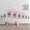 HB Art Design Raccoon Deer Rabbit Flowers Wall Art Nursery Decor 3 PANEL CANVAS PRINT SET Baby Girl and Baby Boy Room Kids Room Nursery Room Decor Ready to Hang-%100 Handmade in the USA-(40x30) x3 view 4