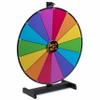 Brybelly Spin it to Win It Jumbo Prize Wheel, 24" | 14 Colorful Slots, Customizable Button, Adjustable Spin Speed | Tabletop Prize Wheels for Trade Shows, Office Games, and Parties view 2