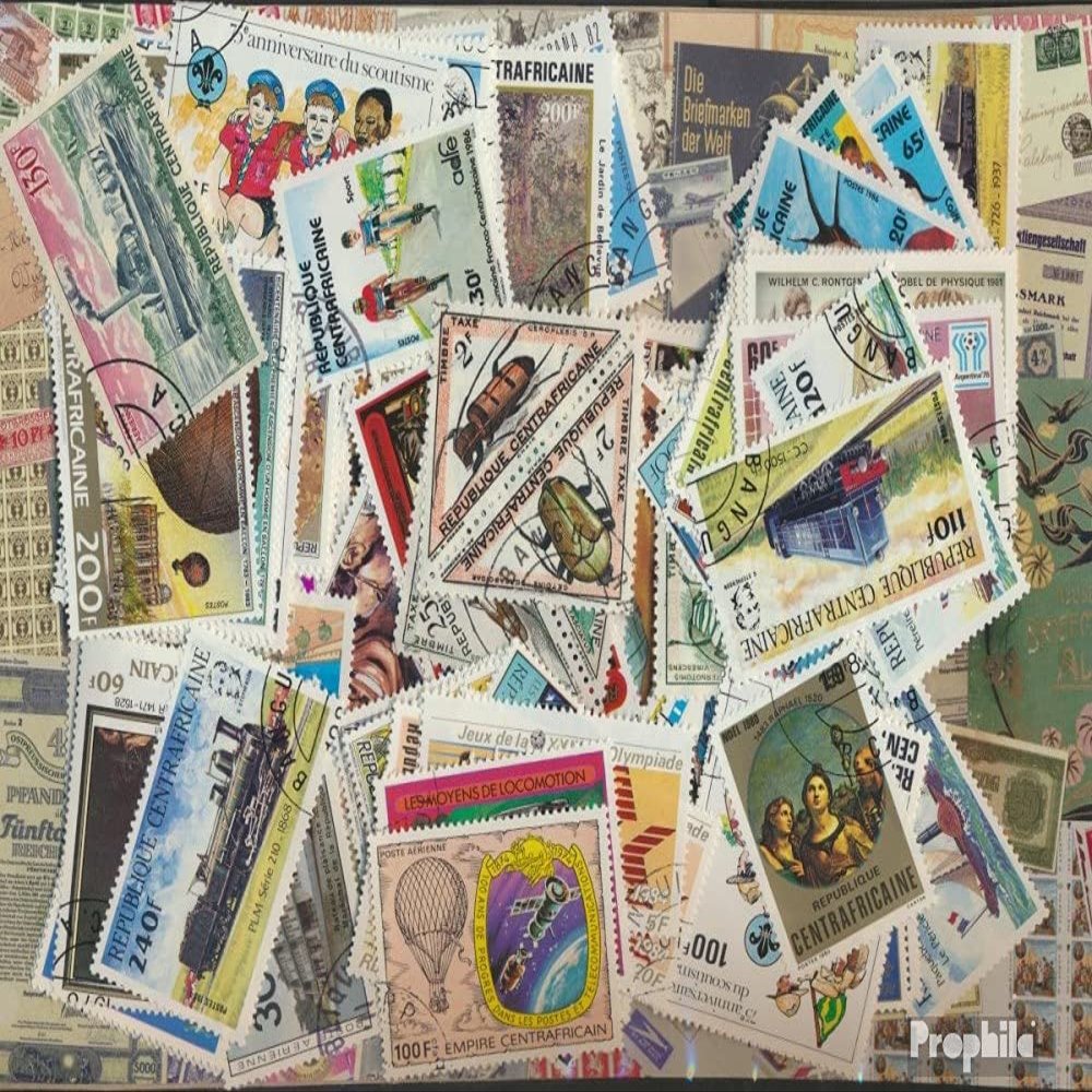 Central African Republic 800 Various Stamps (Stamps for Collectors)