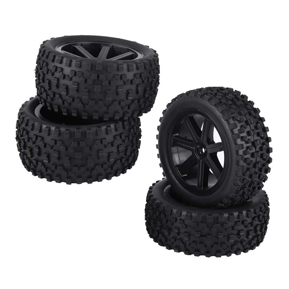 4pcs RC Racing Tire, 1/10 Drift RC Tires RC Truck Wheel Tyre Rubber Tire Fit for ZD Racing Car(Black) Rc Car Tires Rc Car Tires 1 Rc Wheels