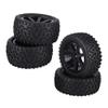 4pcs RC Racing Tire, 1/10 Drift RC Tires RC Truck Wheel Tyre Rubber Tire Fit for ZD Racing Car(Black) Rc Car Tires Rc Car Tires 1 Rc Wheels view 1