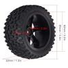 4pcs RC Racing Tire, 1/10 Drift RC Tires RC Truck Wheel Tyre Rubber Tire Fit for ZD Racing Car(Black) Rc Car Tires Rc Car Tires 1 Rc Wheels view 4