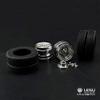 Lesu Metal Hub W/Tyres Spare Part for 1/14 Rc Truck Trailer Tractor DIY Model view 2