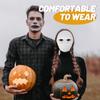 Amosfun 24Pcs DIY Mask Blank Painting Male Full Face Mask for Halloween Ghost Cosplay Masquerade Hip Hop Dance Party Favors view 3