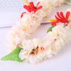 Hawaiian Luau Flower Leis for Adult Jumbo Necklace Mahalo Floral leis Graduation Wedding Leis (Necklace Style 15) view 3
