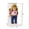 Better Display Cases Clear Acrylic Figure Display Case for Figurine Miniature Doll Bobblehead , Doll Stands (Vertical or Horizontal) Display Box for Figures,DIM:8" L x 8" W x 20" H.(A085-WB-WM) view 2