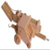 AmishToyBox Wooden Toy Hay Baler, Amish-Made view 1