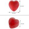 1 Pack, Inventiv 60 Second Voice Sound Recorder Module for Plush Toy, Stuffed Teddy Bear Animal Recordable Heart, Record Custom Messages (Red) view 2