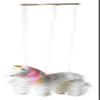 Artisan Owl Rainbow Mane Magical Unicorn Marionette Puppet - Wooden Feet and Detachable Strings (White) view 4