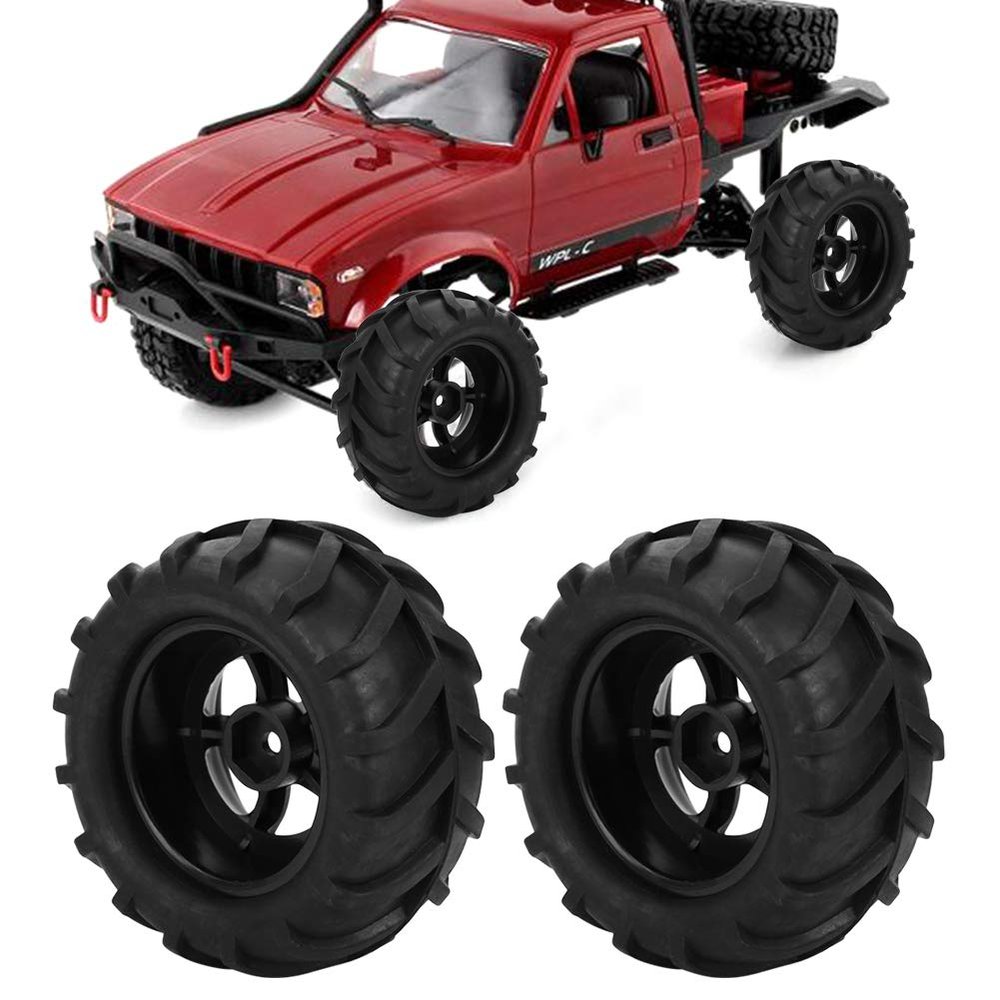 2Pcs RC Wheel Tire, 82mm Rubber Tyre RC Accessory for 1/16 Remote Control Racing Car Truck Model Car Accessories Rc 1/12 Tires 1/16 Rc Tires