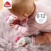Fehn 057164 Rasselsocken Einhorn  Flauschige Babysocken mit Einhorn-Kpfchen und Rassel-Funktion  Frdern Motorik & Sinne  Fr Babys zwischen 0 und 12 Monaten  Size: 12 cm view 3