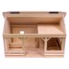 AmishToyBox.com Large Amish-Made Wooden A-Frame Barn Toy with Opening Roof & Removable Hayloft Unfinished Natural Wood Farm Toy view 3