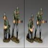 King & Country Toy Soldiers WW2 German Army WH073 Two (2) Man Artillery Gun Crew #3 1:30 Scale Pewter view 1
