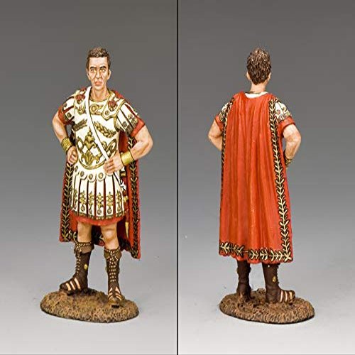 King & Country Toy Soldiers Ancient Egypt AE060 Roman General Mark Anthony 1:30 Scale Pewter