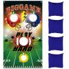 Blulu Football Toss Target Games Bean Bag Toss Game with 3 Bean Bags Football Party Decorations Indoor and Outdoor Party Game for Boys Adults Family Birthday Party Supplies view 1