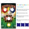 Blulu Football Toss Target Games Bean Bag Toss Game with 3 Bean Bags Football Party Decorations Indoor and Outdoor Party Game for Boys Adults Family Birthday Party Supplies view 3