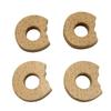 10pcs Lovely Cartoon Wood Donut Pendant Pure Natural Animal Shape Beech Wooden Handmade Cut Pattern DIY Beading Necklace Pendant (Biscuits 10pcs) view 1