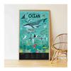 Poppik Discovery Sticker Kit Oceans - for Ages 6 and Above. Fun, Educational Poster Kit for Kids view 2