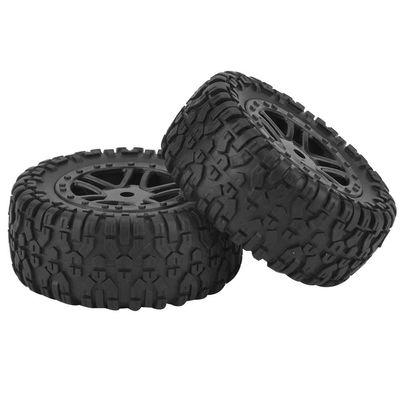 2pcs Toys Car Tire, PX RC Truck Rubber Wheel Tire with Hub for 9301 1/18 Model Car