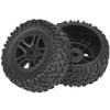 2pcs Toys Car Tire, PX RC Truck Rubber Wheel Tire with Hub for 9301 1/18 Model Car view 4
