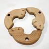 2pcs Lovely Cartoon Wood Pendant Pure Natural Animal Shape Beech Wooden Handmade Cut Pattern DIY Beading Necklace Pendant (Rainbow 2pcs) view 4