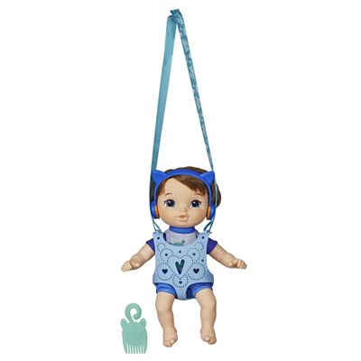 Baby Alive Littles, Carry N Go Squad, Little Matteo Brown Hair Boy Doll, Carrier, Accessories, Toy for Kids Ages 3 Years & Up