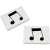 Azeeda 2 x 45mm 'Music Note' Erasers/Rubbers (ER00021790) view 1