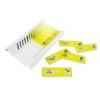 12pcs/Set Microscope Plastic Prepared Slides Set for Student Basic Biology Education (Yellow Set) view 1